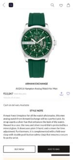 Armani Exchange Hampton Green Automatic - Image 2