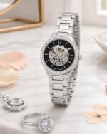 Fossil Black Textured Skeleton Automatic - Image 2