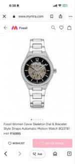 Fossil Black Textured Skeleton Automatic - Image 3