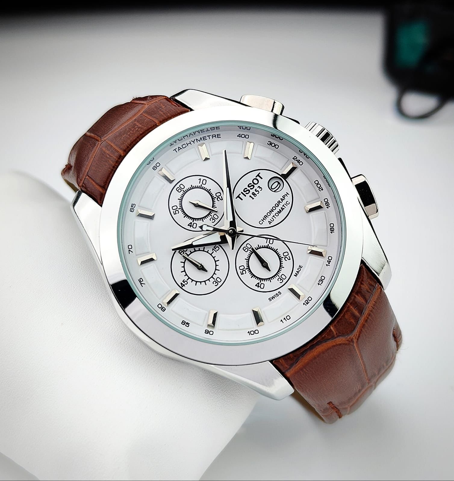 WhatsApp Image 2026-09-26 at 12.10.09 AM (1) Tissot 1853 White Dial Chronograph - Image 1