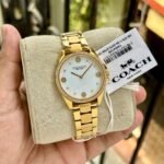 Coach Gold Tone White Dial