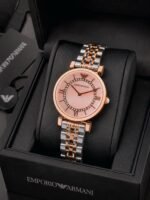 Emporio Armani Two-Tone Pink Dial - Image 3