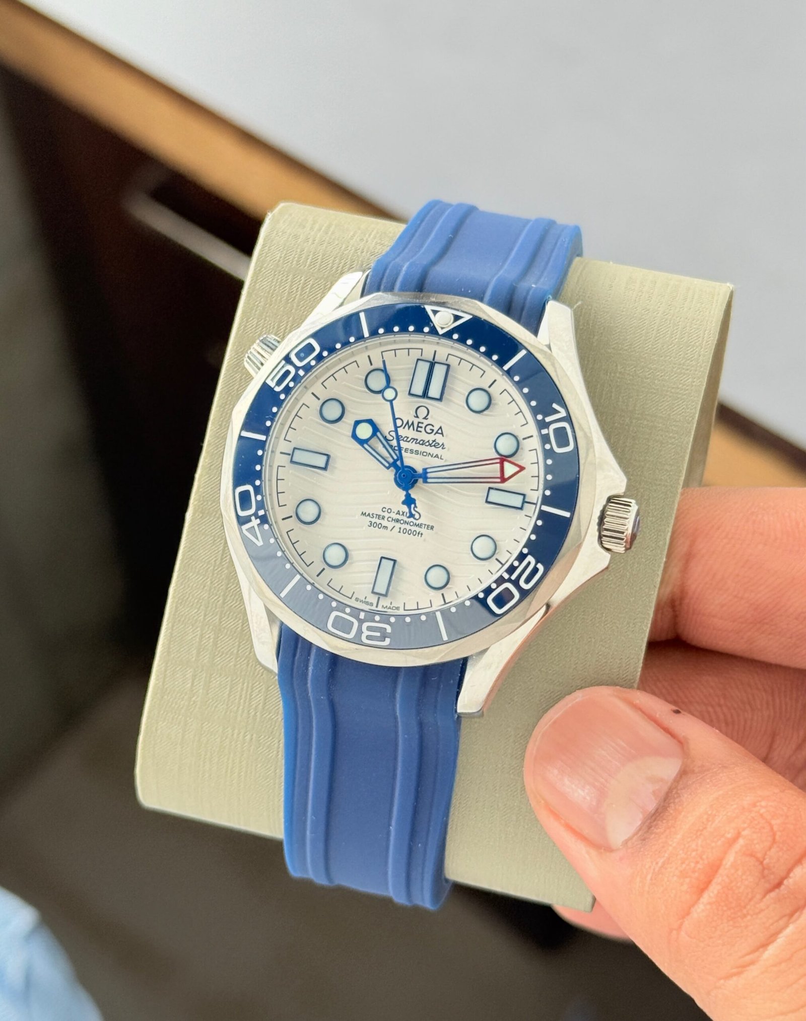 WhatsApp Image 2026-09-26 at 12.20.00 AM Omega Seamaster Sporty White Dial - Image 1