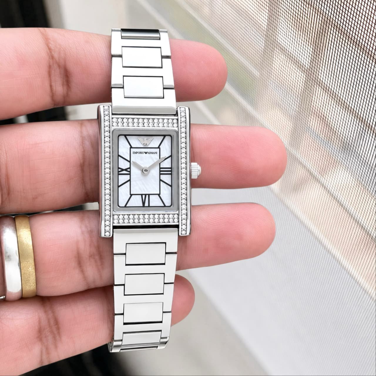 WhatsApp Image 2026-09-26 at 12.23.40 AM (1) Emporio Armani Genni Rectangular Dial - Image 1