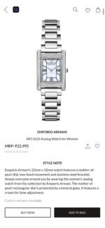 Emporio Armani Genni Rectangular Dial - Image 2