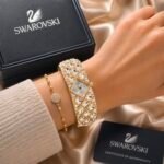 Swarovski Curiosa Crystal White Bangle - Image 2