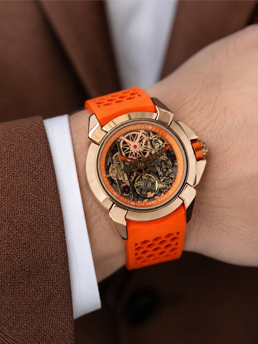 WhatsApp Image 2026-09-26 at 12.30.07 AM (1) Jacob & Co Epic X Ram Janmabhoomi Orange Automatic - Image 1