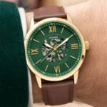 Fossil Flynn Open Heart Green Dial