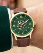 Fossil Flynn Open Heart Green Dial