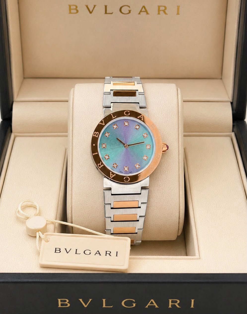WhatsApp Image 2026-09-26 at 12.34.29 AM (1) Bvlgari Two-Tone Marble Dial - Image 1