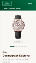 Rolex Daytona Rosegold Diamond Chronograph - Image 3