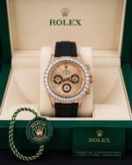Rolex Daytona Rosegold Diamond Chronograph - Image 2