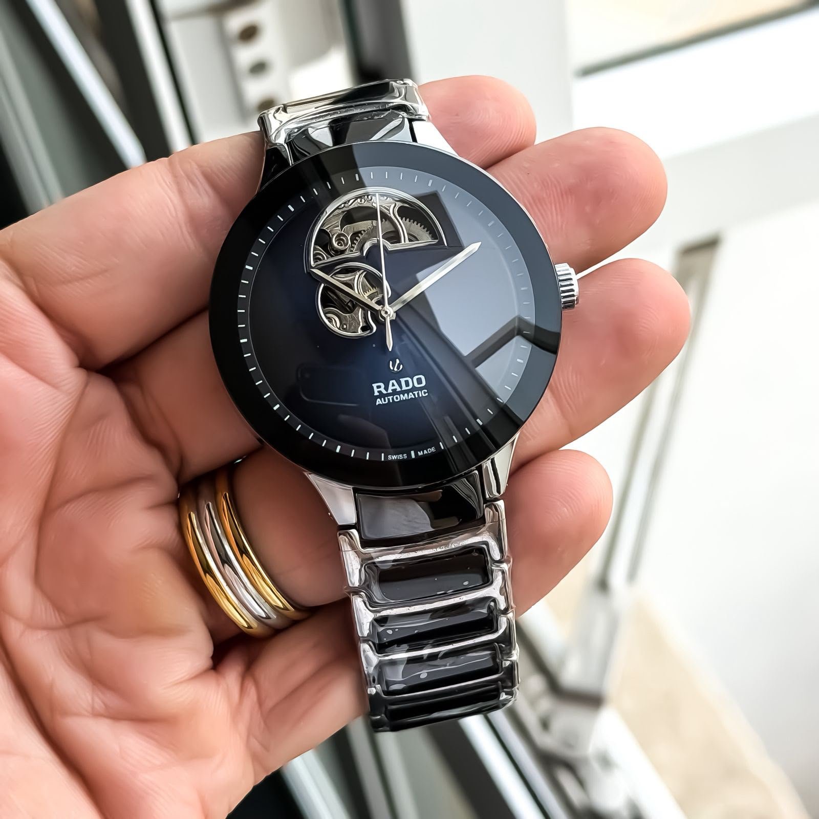 WhatsApp Image 2026-09-26 at 6.23.17 PM Rado Centrix 40MM Silver Blue Dial Automatic - Image 1