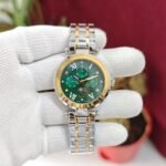 Guess Two Tone Green Dial Analog