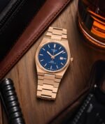Tissot PRX Rose Gold Blue Dial Quartz - Image 3