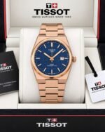 Tissot PRX Rose Gold Blue Dial Quartz - Image 4