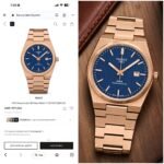 Tissot PRX Rose Gold Blue Dial Quartz - Image 6