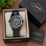 Fossil 42mm Black Skeleton Automatic - Image 2