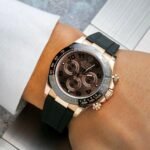Rolex Daytona Rose Gold Black Automatic Chrono