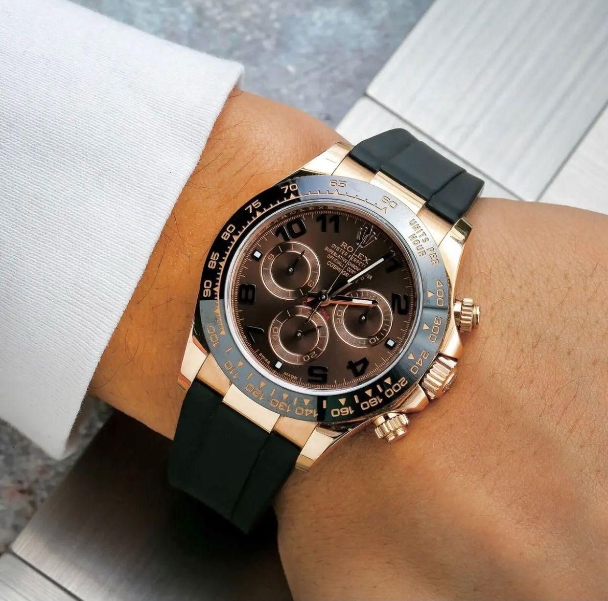 WhatsApp Image 2026-09-27 at 10.53.52 PM Rolex Daytona Rose Gold Black Automatic Chrono - Image 1