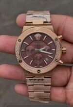 Versace Greca Brown Dial Chronograph