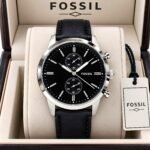 Fossil Black Sunburst Quartz Chronograph - Image 2