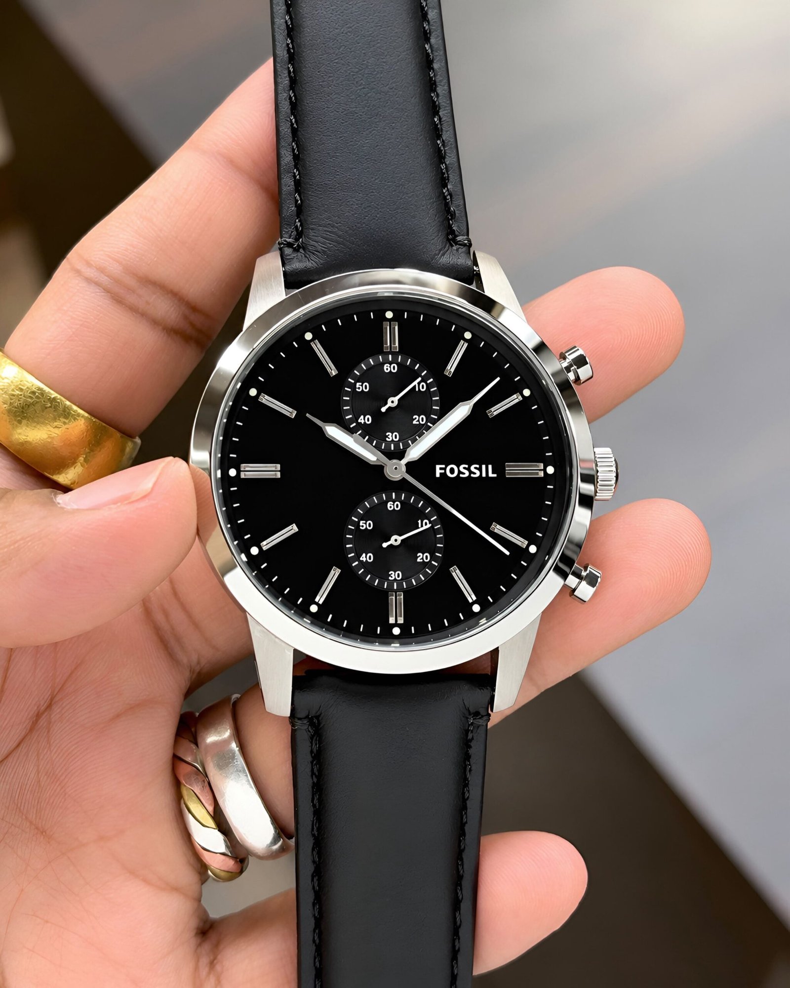 WhatsApp Image 2026-09-27 at 10.55.34 PM Fossil Black Sunburst Quartz Chronograph - Image 1