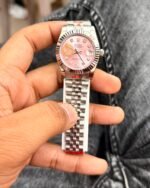 Rolex Oyster Datejust Silver Pink Dial - Image 2