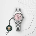 Rolex Oyster Datejust Silver Pink Dial