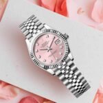 Rolex Oyster Datejust Silver Pink Dial - Image 4