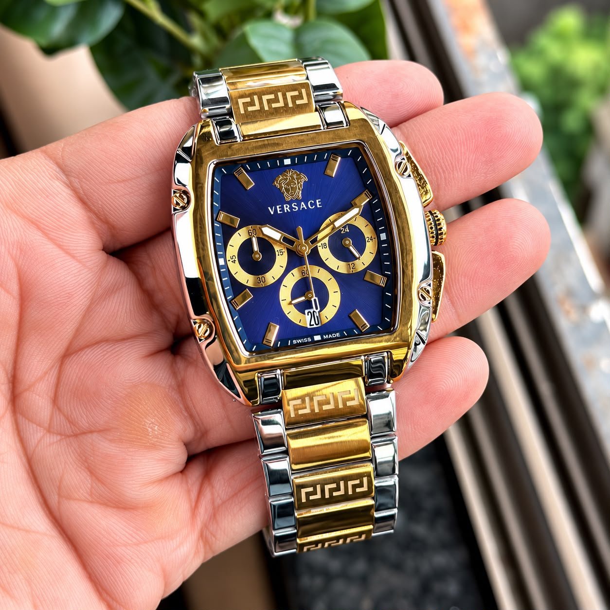 WhatsApp Image 2026-09-27 at 10.58.56 PM (1) Versace Dominus Blue Dial Chronograph - Image 1