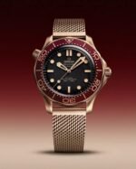 Omega Seamaster Red Ceramic Black Dial Automatic