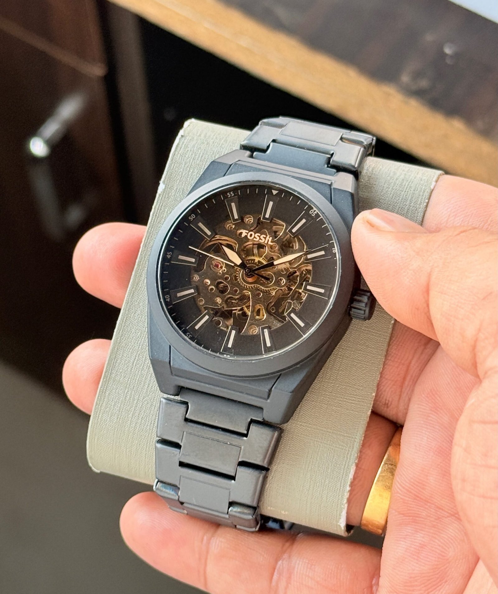 WhatsApp Image 2026-09-27 at 11.00.16 PM (1) Fossil Everett Skeleton Matte Black Dial - Image 1