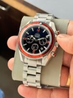 Omega Seamaster Orange-Tone Black Dial Chrono - Image 5
