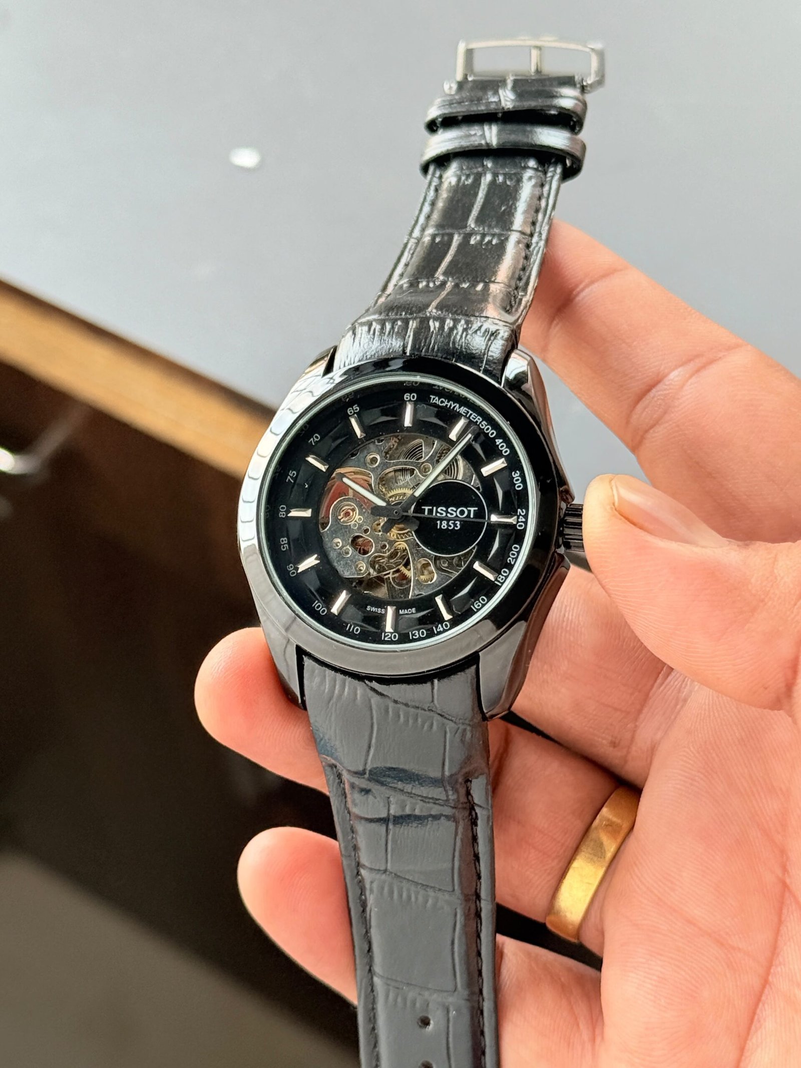 WhatsApp Image 2026-09-27 at 11.02.27 PM Tissot Couturier Black Open Heart Automatic - Image 1