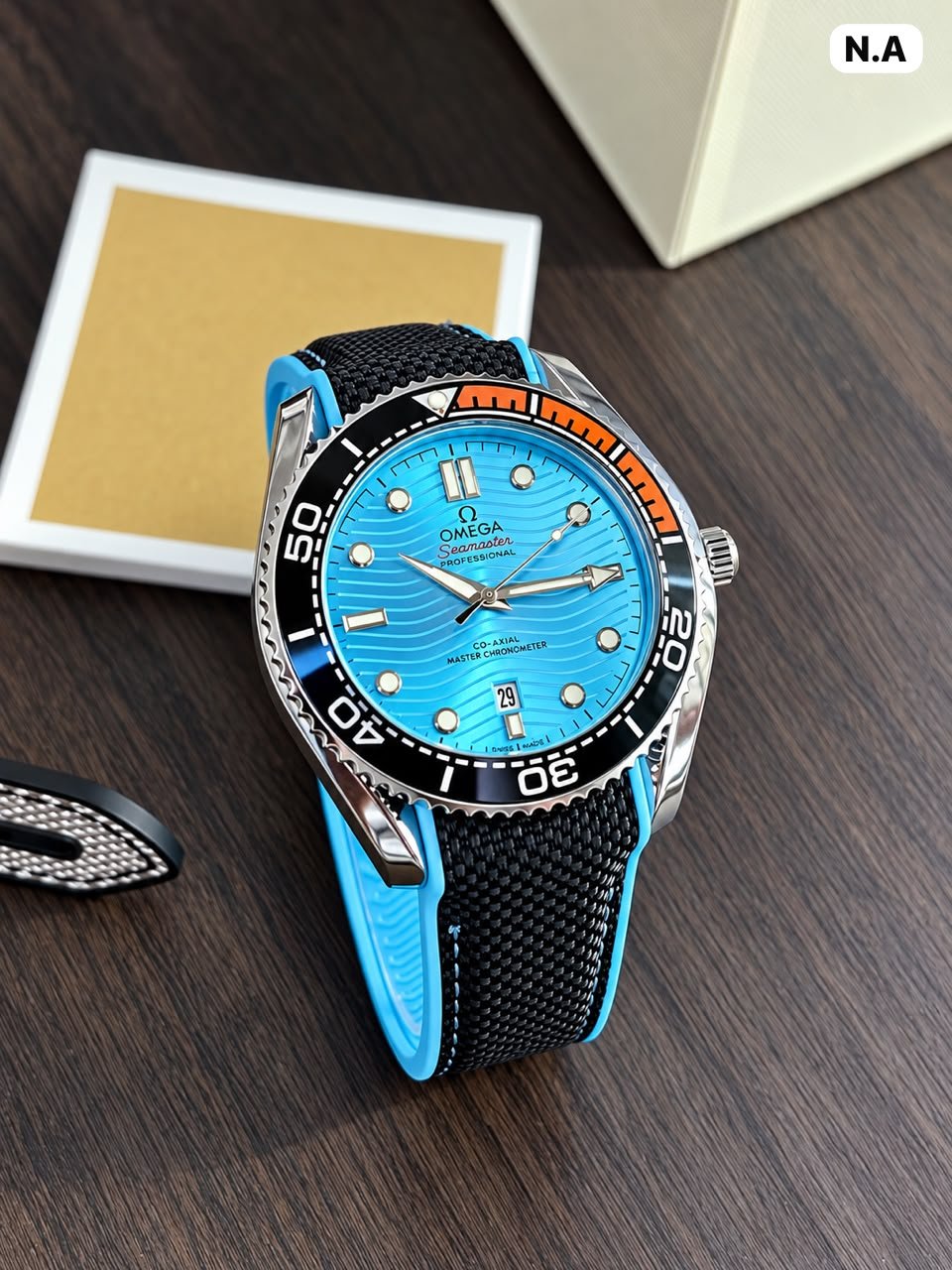 WhatsApp Image 2026-09-27 at 11.03.25 PM (1) Omega Seamaster Aqua-Blue Wave Dial - Image 1