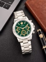 Versace Engraved Green Dial Chronograph - Image 2