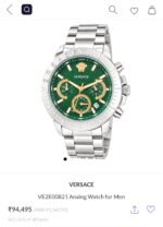 Versace Engraved Green Dial Chronograph - Image 3