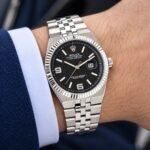 Rolex Black Textured Date Dial