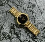 Versace Rose Gold Black Dial Quartz - Image 2