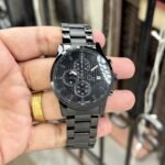 Guess Black Textured Dial Chronograph