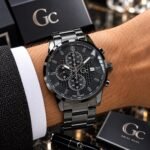 Guess Black Textured Dial Chronograph - Image 2