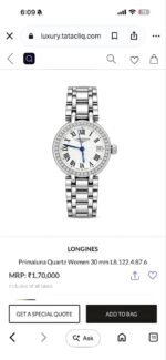 Longines PrimaLuna 28mm White Dial - Image 3