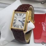 Cartier Tank 42MM Gold Case White Dial - Image 2