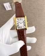 Cartier Tank 42MM Gold Case White Dial