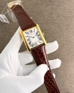 Cartier Tank 42MM Gold Case White Dial - Image 3