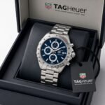 Tag Heuer Silver Blue Dial Chronograph Quartz