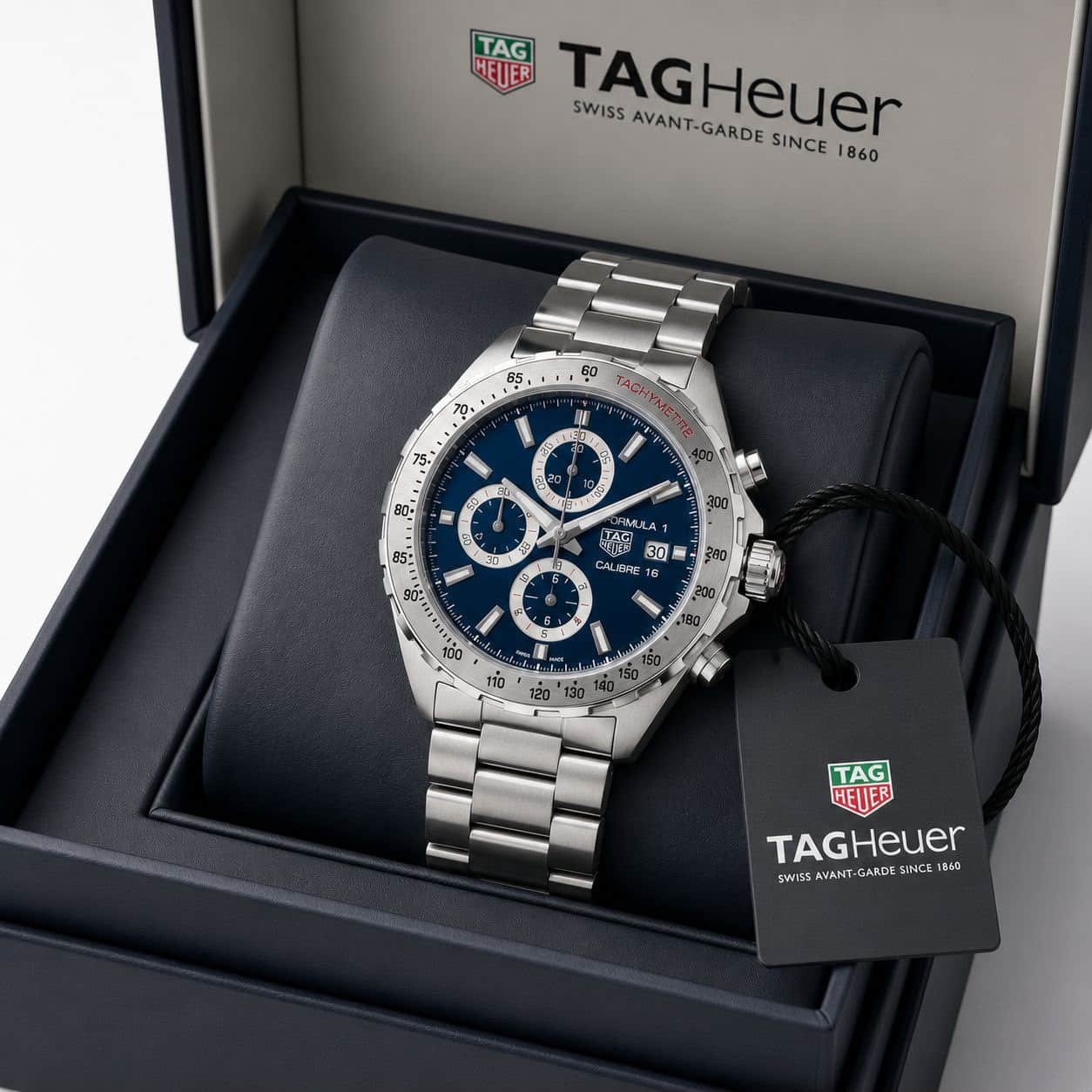WhatsApp Image 2026-10-03 at 1.00.43 AM (1) Tag Heuer Silver Blue Dial Chronograph Quartz - Image 1