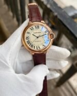 Cartier Ballon Bleu Brown White Dial 40mm
