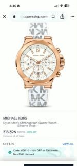 Michael Kors Dylan White Chronograph - Image 2
